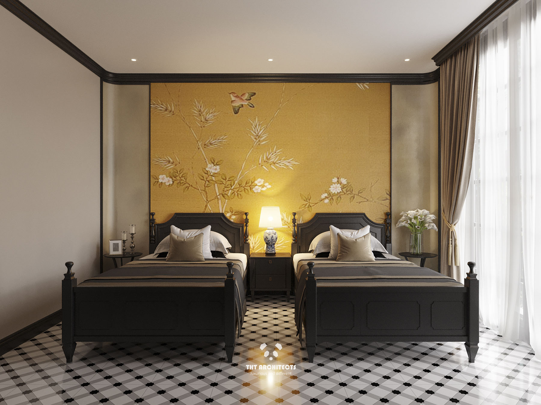 tht architects - Indochine home quận 7 - phòng ngủ 1 - 01